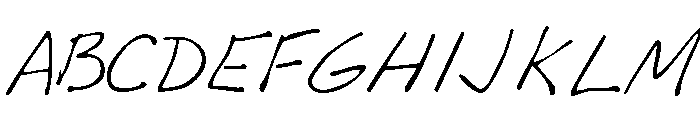 GFY Jack's Blue Print Font UPPERCASE