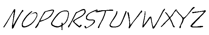 GFY Jack's Blue Print Font UPPERCASE