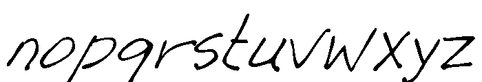 GFY Jack's Blue Print Font LOWERCASE