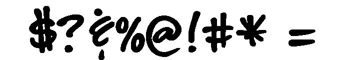 GFY Jeanna Bold Font OTHER CHARS