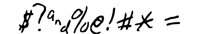 GFY Junior Font OTHER CHARS