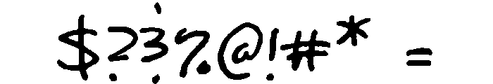 GFY Kersti Font OTHER CHARS