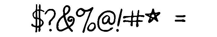 GFY Loopy Font OTHER CHARS
