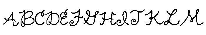 GFY Loopy Font UPPERCASE