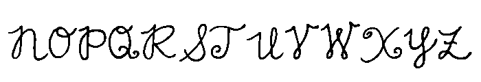 GFY Loopy Font UPPERCASE