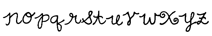 GFY Loopy Font LOWERCASE