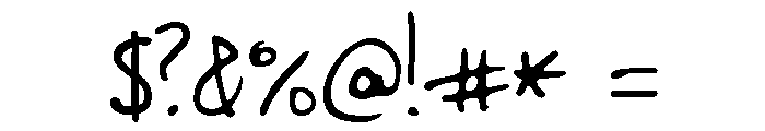 GFY Palmer Font OTHER CHARS