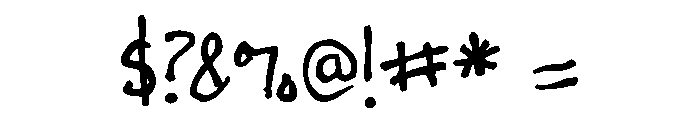 GFY Peggy Font OTHER CHARS