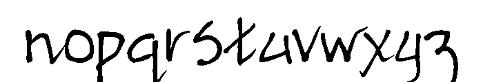 GFY Peggy Font LOWERCASE