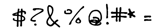 GFY Thornesmith Font OTHER CHARS