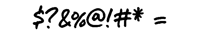 GFY Woodward Font OTHER CHARS