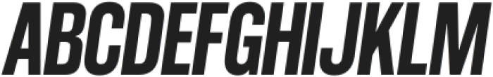 GGX89 Condensed Bold Italic otf (700) Font UPPERCASE