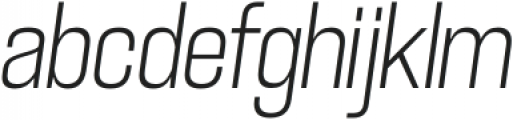 GGX89 Condensed ExtraLight Italic otf (200) Font LOWERCASE