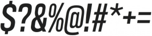 GGX89 Condensed Italic otf (400) Font OTHER CHARS