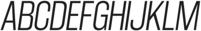 GGX89 Condensed Light Italic otf (300) Font UPPERCASE