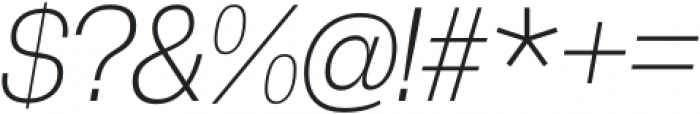 GGX89 ExtraLight Italic otf (200) Font OTHER CHARS