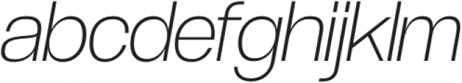 GGX89 ExtraLight Italic otf (200) Font LOWERCASE