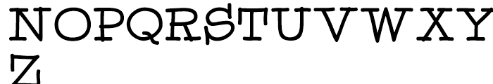 GG Serif Regular Font UPPERCASE