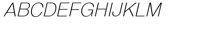 GGX88 Extra Light Italic Font UPPERCASE