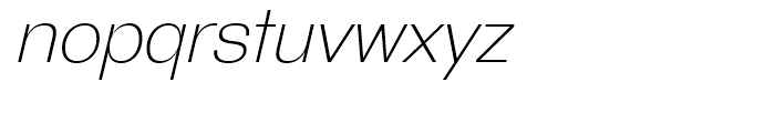 GGX88 Extra Light Italic Font LOWERCASE