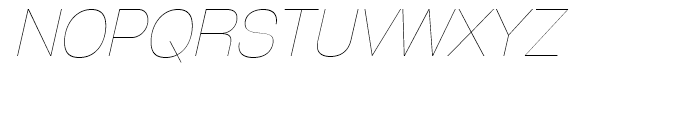 GGX88 Ultra Light Italic Font UPPERCASE