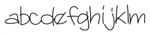 GG Casual Light Font LOWERCASE