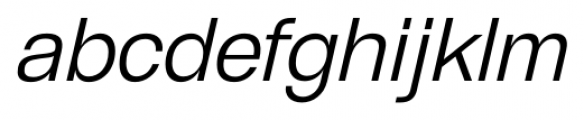 GGX88 Light Italic Font LOWERCASE