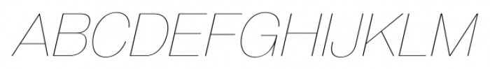 GGX88 UltraLight Italic Font UPPERCASE