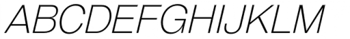 GGX88 ExtraLight Italic Font UPPERCASE
