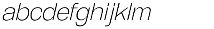 GGX88 ExtraLight Italic Font LOWERCASE