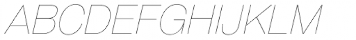 GGX88 UltraLight Italic Font UPPERCASE