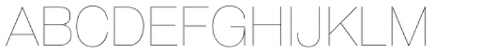 GGX88 UltraLight Font UPPERCASE