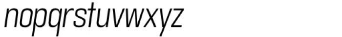 Ggx89 Condensed Light Italic Font LOWERCASE