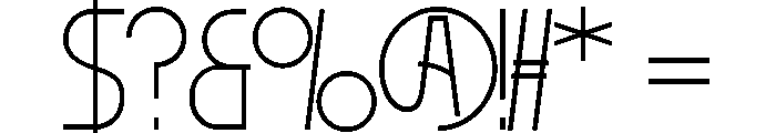 GHANDOETTU Font OTHER CHARS