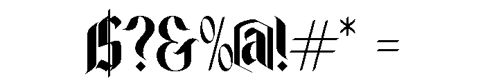 GHAVETTOR-Regular Font OTHER CHARS