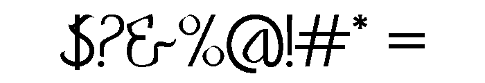Ghafira Regular Font OTHER CHARS