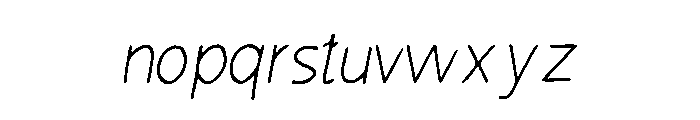 Gharial Font LOWERCASE
