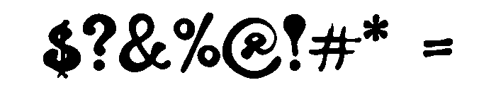 GhettoFlare Font OTHER CHARS