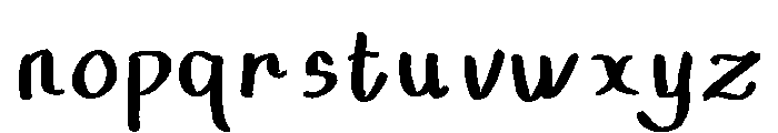 Ghia Soft Font LOWERCASE