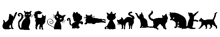 Ghost Cat Font LOWERCASE