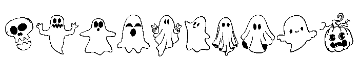 Ghost Doodle Collection Font OTHER CHARS