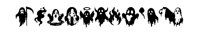 Ghost Drip Dingbats Font OTHER CHARS