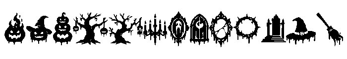 Ghost Drip Dingbats FONT