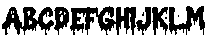 Ghost Drip Font UPPERCASE