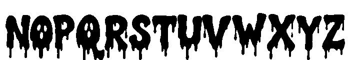 Ghost Drip Font UPPERCASE
