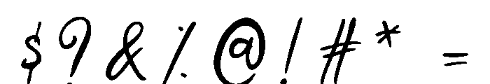 Ghost Gala Font OTHER CHARS