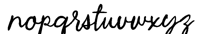 Ghost Gala Font LOWERCASE