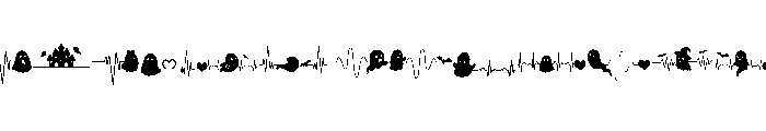Ghost Heartbeat Font LOWERCASE