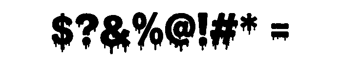 Ghost Melt Font OTHER CHARS