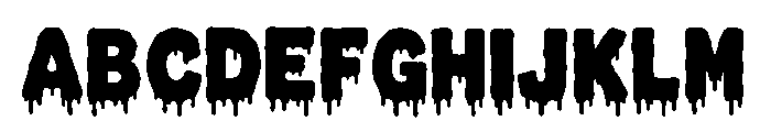 Ghost Melt Font UPPERCASE